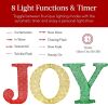 3 Piece 3D Lighted Christmas Joy Yard Decor - 3
