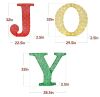 3 Piece 3D Lighted Christmas Joy Yard Decor - 4
