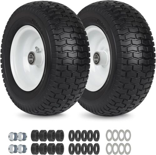 GICOOL 2 Pack, 13x5.00-6 Flat Free Lawn