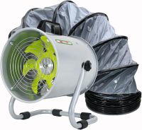 Utility Blower, Ventilation Fan 8 Inch, Exhaust Fan with 16.4FT Duct Hose, 2800RPM High Speed Low Noise Utility Blower for Industrial Welding, Paint Booths, Basement and Warehouses