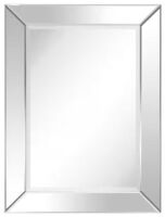 Medium Rectangle Beveled Glass Modern Mirror