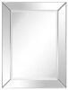 Medium Rectangle Beveled Glass Modern Mirror