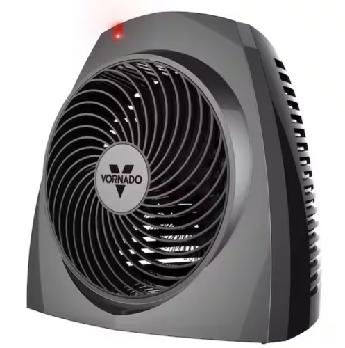 Vornado VH200 1500-Watt Electric Portable Space Heater, Whole Room Vortex Heat Circulation, Charcoal