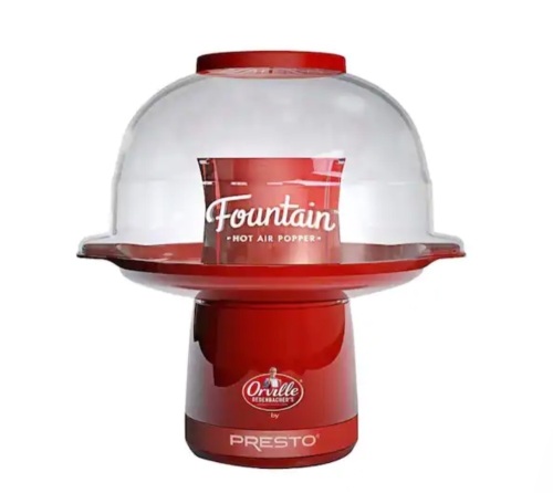 Presto Hot Air 4 oz. Red Fountain Popcorn Popper