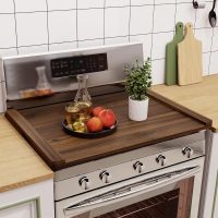 Noodle Board Stove Cover, 30'' x 22'', Brown