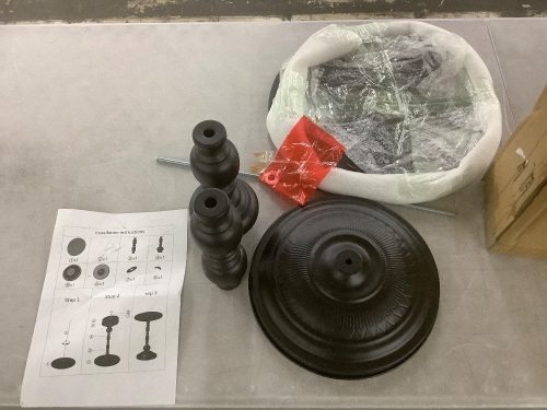 Small Black Pedestal Table