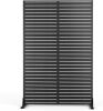 Metal Outdoor Freestanding Privacy Screen Wall Panel, 72"H&times;44"L