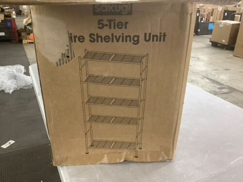 5-Tier Wire Shelving Unit
