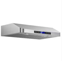 INATECK 30 in. 900 CFM Ducted Under Cabinet Range Hood with 3-Venting Options, Remote, Touch Control LCD in Stainless Steel