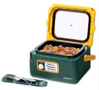 Presto GameDay 8-Quart Nomad Traveling Slow Cooker Green-Yellow
