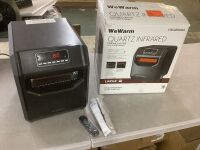 WeWarm Electric 6 Element Infrared Space Heater Black Plastic