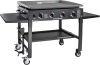 Blackstone 36" 4 Burner Gas Flat Top Outdoor Griddle Station with Side Shelf