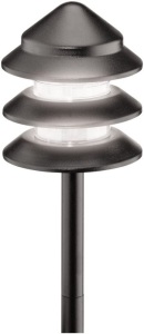 Malibu Low Voltage Metal Tier Pathway Lights, 12 Pack 