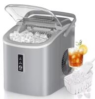 9.4 in. 26.5lb/24H Bullet Ice Countertop Portable Ice Maker, 9 Cubes/6Mins, Auto-Cleaning, Basket and Scoop