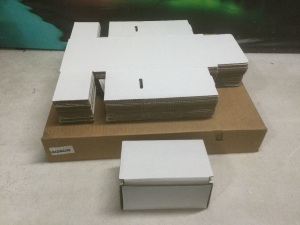 White Cardboard Shipping Boxes, 25ct, 6 x 4 x 3 Inches 