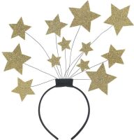 Case of (42) Glitter Gold Star Headbands