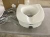 Carex E-Z Lock Raised Toilet Seat With Handles, 5" - 3