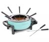 Nostalgia 1.5L Aqua Metal Fondue Pot with Fondue Forks