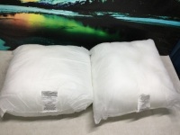 Lot of (2) Foamily Pillows, 18" x 18"&nbsp;