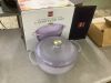 Cast-Iron Dutch Oven Kitchen Cookware w/ Enamel, Handles - 6qt - Chip in Enamel on Lid