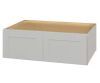 Hampton Bay Avondale 36 in. W x 24 in. D x 12 in. H Ready to Assemble Plywood Shaker Wall Bridge Kitchen Cabinet in Dove Gray