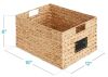 Water Hyacinth Pantry Baskets w/ Chalkboard, Marker, 1pc - 16in