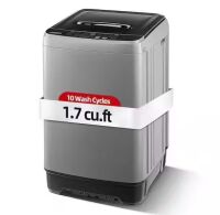 1.7 cu. ft. Top Load Washer in Grey with Water Level Control, 10-Wash Programs and High Performance Impeller
