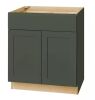 Hampton Bay Avondale 30 in. W x 24 in. D x 34.5 in. H Ready to Assemble Plywood Shaker Base Kitchen Cabinet in Fern Green