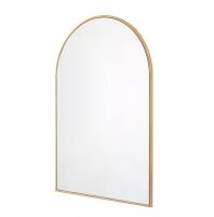 Home Decorators Collection Medium Arched Gold Classic Accent Mirror, 35 in. H x 24 in. W