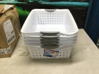 Sterilite Large Ultra Baskets, 6 Pack&nbsp;