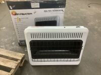 Mr. Heater 30,000 BTU Vent Free Blue Flame Natural Gas or Propane Dual Fuel Space Heater - Missing Feet & Mounting Bracket