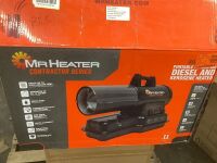 Mr. Heater Contractor Series 80,000 BTU Black Forced Air Kerosene/Diesel Outdoor Space Heater with Thermostat