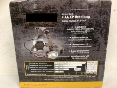 Alaskan Guide Headlamp, Appears New, Sold as is