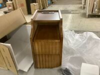 Fluted Narrow Nightstand