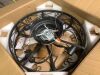 20" Caged Farmhouse Flush Mount Ceiling Fan with Light and Remote Control Bladeless Low Profile Ceiling Fans with Lights Enclosed Vintage Fan 6 Speed Reversible for Kitchen, Bedroom - 2