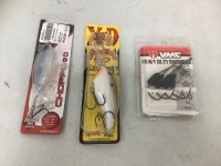 Lot of (3) Fishing Items, Appears new, Sold as is&nbsp;