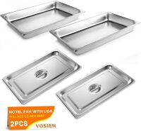 VOISEN Hotel Pans with Lids 2 Pack