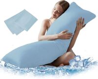DOWNCOOL Large Body Pillow Insert with Cooling Cover