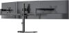 Triple Monitor Stand, Free Standing Three LCD Monitor Fully Adjustable Desk Mount Fits 3 Screens up to 27 inch, 22 lbs Weight Capacity per Arm