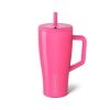 30 oz Tumbler with Handle and Straw | 100% Leakproof Insulated Water Bottle Tumbler with Lid and Flexible SoftSip Straw | Made of Stainless Steel | Cup Holder Friendly
