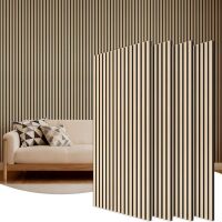 Wood Slat Acoustic Wall Panels, 47.2" x 23.6", 4 Pack