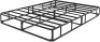 Black Metal Box Frame Mattress Foundation w/Cover, Full