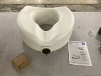 Raised Toilet Seat with Lock