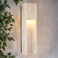 19 Inch Square Travertine Natural Stone Wall Sconce