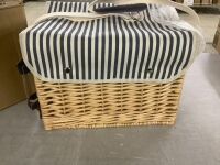 Willow Picnic Basket Set for 2