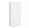 Hampton Bay Courtland 18 in. W x 12 in. D x 42 in. H Assembled Shaker Wall Kitchen Cabinet in Polar White
