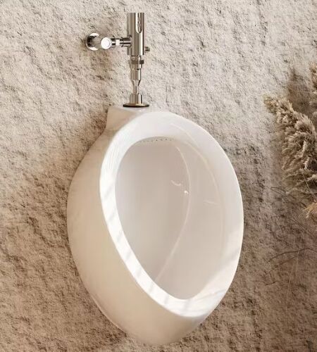 Hanikes Round 0.125 GPF High-Efficiency Urinal with Top Spud in White