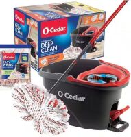 O-Cedar EasyWring Deep Clean Microfiber Spin Mop w/ Bucket System