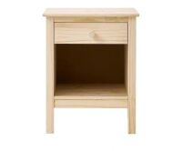 StyleWell 1-Drawer Unfinished Natural Pine Wood Nightstand (25 in. H x 20 in. W x 16.5 in. D)
