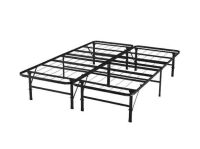 14" Full Heavy Duty Foldable Bed Frame with Steel Metal Slats